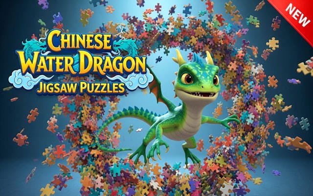 Chinese Water Dragon Jigsaw Puzzles - Sliding Tile Game