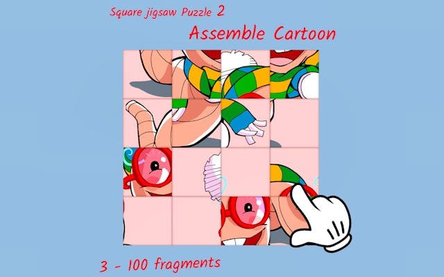 Square Jigsaw Puzzle 2: Assemble Cartoon - Free Online Puzzle Game