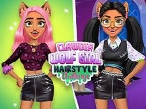 Clawdia Wolfgirl Hair Styling Game