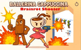 Ballerina Cappuccina Brainrot Shooter - Precision Ricochet Game