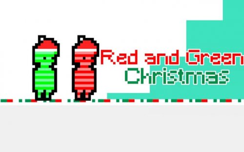 Red and Green Christmas: Portal Jump Adventure