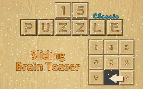 15 Puzzle Classic: Wooden Block Brain Game
