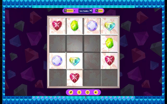 3D Jewel Sudoku Puzzle Game