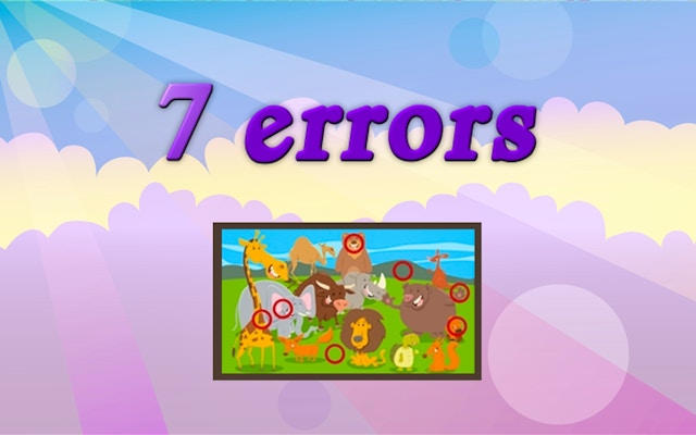 7 Errors - Spot the Difference Game