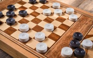 Classic Checkers Board Puzzle