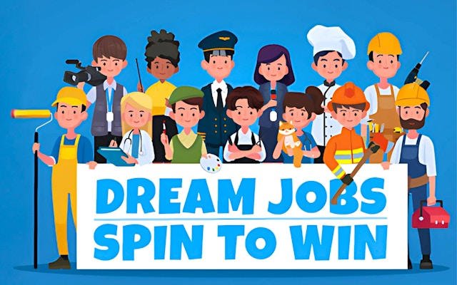 Dream Jobs Spin to Win: Career Quiz Game