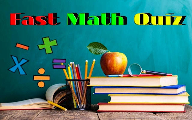Fast Math Quiz Game