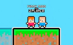Funny Noob - 2 Player Co-op Adventure Puzzle Game