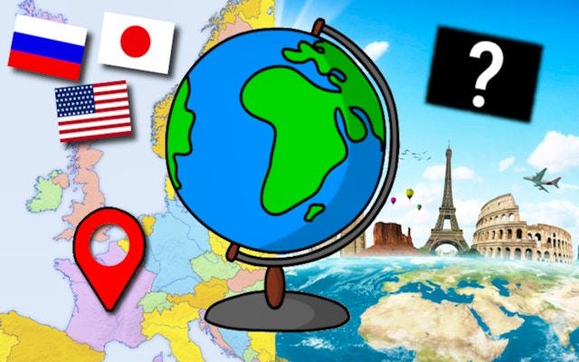 Geography Quiz Game: Flags, Capitals & Countries