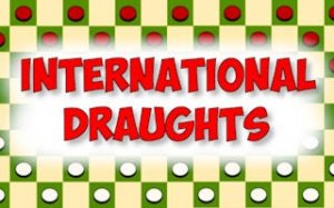 International Draughts Strategy Board Game