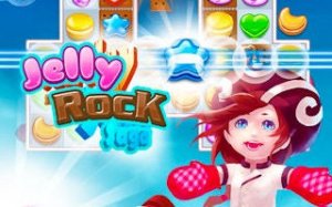 Jelly Rock Match: Sweet Puzzle Quest