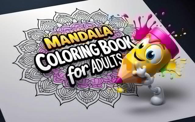 Mandala Coloring Book for Adults - Relaxing Art Game