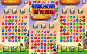 Mixed Match 3D Puzzle Game Online - Puzzle Game