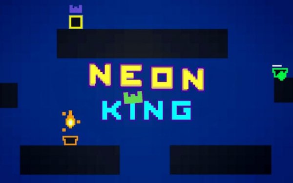 Neon King: Local Multiplayer Platformer Battle Game
