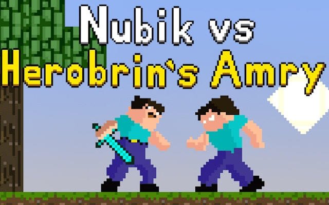 Nubik vs Herobrin's Army - Pixel Adventure Game