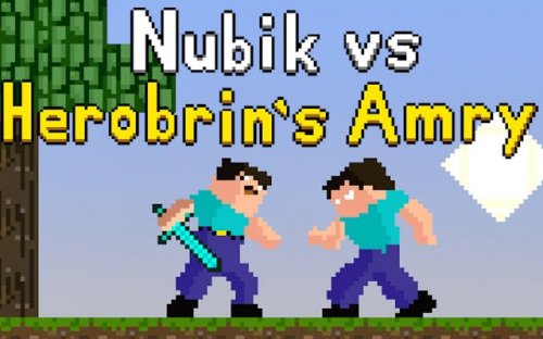 Nubik vs Herobrin's Army - Pixel Adventure Game