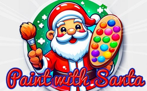 Paint with Santa - Christmas Coloring Game