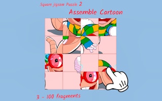Square Jigsaw Puzzle 2: Assemble Cartoon - Free Online Puzzle Game