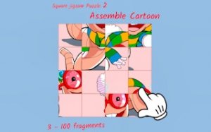 Cartoon Square Puzzle Challenge