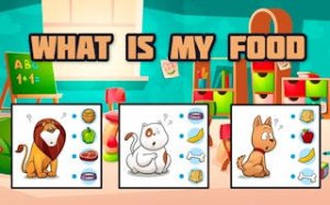 Animal Food Matching Puzzle
