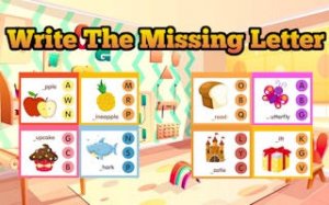 Kids Word Puzzle Missing Letter